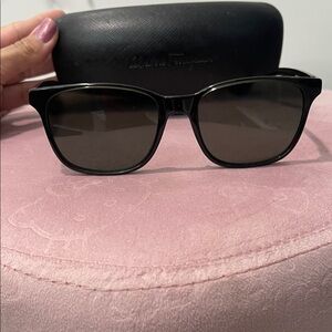 Salvatore Ferragamo Black Sunglasses